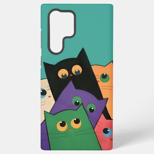 Coque Samsung Galaxy Curious Cats (Verso)