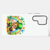 Coque Samsung Galaxy Cute arc-en-ciel Leprechaun avec or (Verso Horizontal)