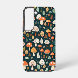 Coque Samsung Galaxy Cute champignons feuille cottage design