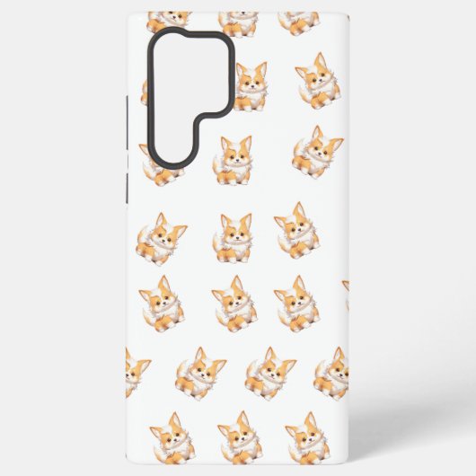 Coque Samsung Galaxy Cute Corgi Puppy Pattern Phone Case (Verso)
