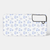 Coque Samsung Galaxy Cute Ghost and Spider Web Halloween Pattern (Verso Horizontal)