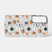Coque Samsung Galaxy Cute Halloween Chats et Fantômes Motif (Verso Horizontal)