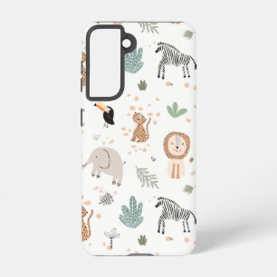 Coque Samsung Galaxy Cute Jungle Rainforest Animaux Motif