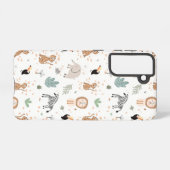 Coque Samsung Galaxy Cute Jungle Rainforest Animaux Motif (Verso Horizontal)