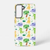 Coque Samsung Galaxy Cute Neon Aquarelle Dinosaur Motif (Verso)