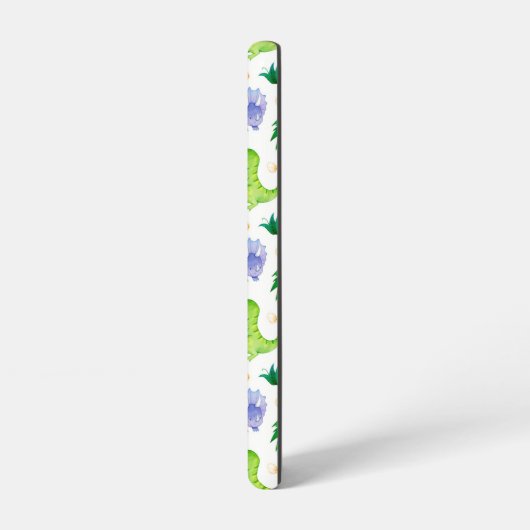 Coque Samsung Galaxy Cute Neon Aquarelle Dinosaur Motif (Côté gauche)