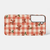 Coque Samsung Galaxy "Cute Pink Cherry Pattern Samsung Galaxy S22 Case  (Verso Horizontal)