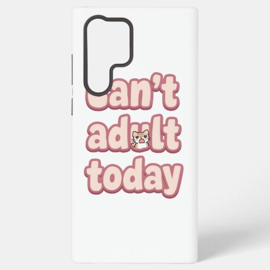 Coque Samsung Galaxy Cute Pink Graphic with Peeking Cat (Verso)