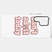 Coque Samsung Galaxy Cute Pink Graphic with Peeking Cat (Verso Horizontal)