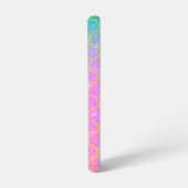 Coque Samsung Galaxy Cute Pink & Teal Personalized Glitter Mermaid  (Côté gauche)