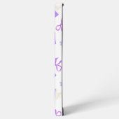 Coque Samsung Galaxy Cute Purple Dreamy Books & Bows Pattern (Côté gauche)