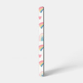 Coque Samsung Galaxy Cute Rainbow Hearts & Clouds Motif (Côté gauche)