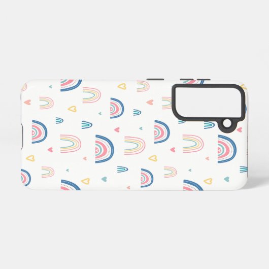 Coque Samsung Galaxy Cute Rainbows & Hearts Motif (Verso Horizontal)