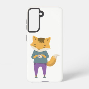 Coque Samsung Galaxy Cute renard avec tasse de thé