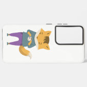 Coque Samsung Galaxy Cute renard avec tasse de thé (Côté gauche)
