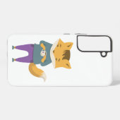 Coque Samsung Galaxy Cute renard avec tasse de thé (Verso Horizontal)