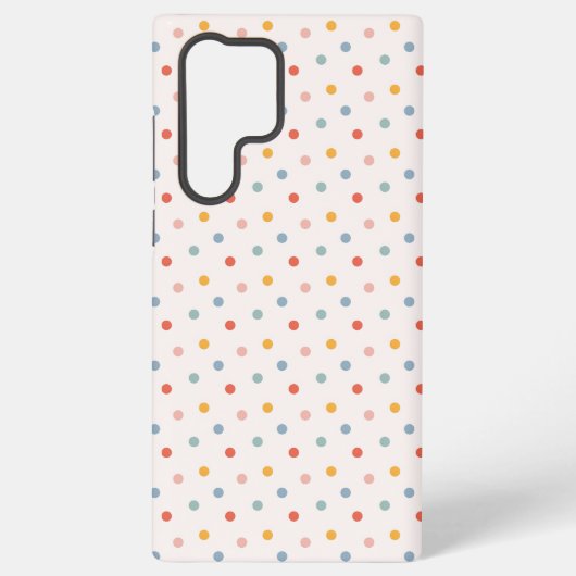 Coque Samsung Galaxy Cute Scattered Mini Polka Dots Muted Terrazzo Spec (Verso)