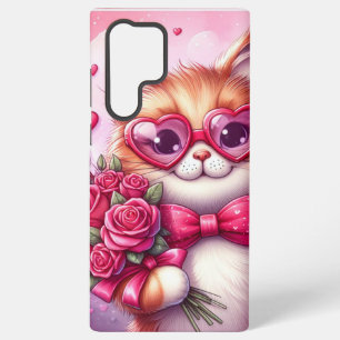 Coque Samsung Galaxy Cute Valentine's day cat/chaton