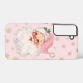 Coque Samsung Galaxy Cute Whimsical Retro Pink Santa Christmas Pattern (Verso Horizontal)