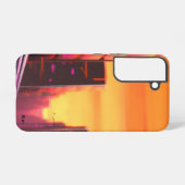 Coque Samsung Galaxy Cyberpunk galaxy s22 téléphone boîtier AI art (Verso Horizontal)