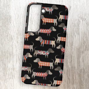 Coque Samsung Galaxy Dachshund Chien Saucisse Foncé