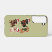 Coque Samsung Galaxy Dachshund Christmas Chien Maman Lover Noël Cadeau (Verso Horizontal)