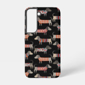 Coque Samsung Galaxy Dachshund Saucisse Chien foncé (Verso)