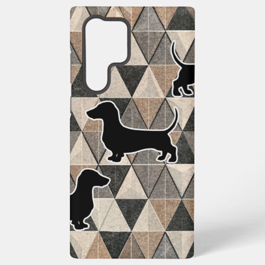 Coque Samsung Galaxy Dachshund Walking (Verso)