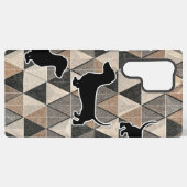 Coque Samsung Galaxy Dachshund Walking (Verso Horizontal)