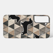 Coque Samsung Galaxy Dachshund Walking (Verso Horizontal)
