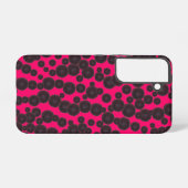 Coque Samsung Galaxy Dahlias noirs (Verso Horizontal)
