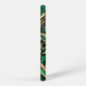 Coque Samsung Galaxy Damas Flower Gold Noir Turquoise (Côté droit)