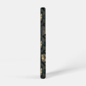 Coque Samsung Galaxy Damask Fleurs Motif sans joint turquoise, or, noir (Côté droit)