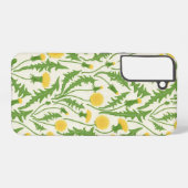 Coque Samsung Galaxy Dandelions, vert, jaune et blanc (Verso Horizontal)