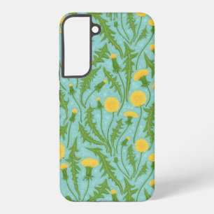 Coque Samsung Galaxy Dandelions, vert, jaune et bleu