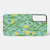Coque Samsung Galaxy Dandelions, vert, jaune et bleu (Verso Horizontal)
