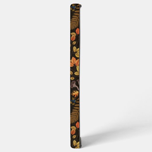 Coque Samsung Galaxy Dans les bois / Cerf d'automne sur noir (Côté gauche)