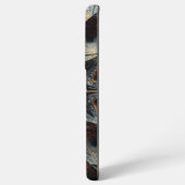 Coque Samsung Galaxy Dark Amber Crystalline Star Fractal - Geometric (Côté gauche)