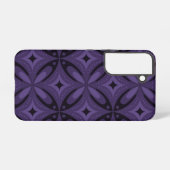 Coque Samsung Galaxy Dark Purple Colored Retro Pattern (Verso Horizontal)