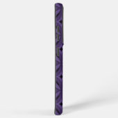Coque Samsung Galaxy Dark Purple Colored Retro Pattern (Côté droit)
