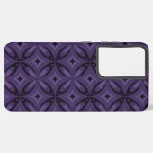 Coque Samsung Galaxy Dark Purple Colored Retro Pattern (Verso Horizontal)