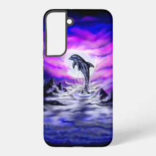 Coque Samsung Galaxy Dauphin au clair de lune