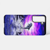 Coque Samsung Galaxy Dauphin clair de lune (Verso Horizontal)