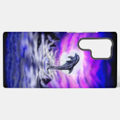Coque Samsung Galaxy Dauphin clair de lune (Verso Horizontal)
