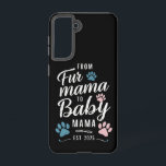 Coque Samsung Galaxy De Fur Mama à Baby Mama Est 2025 Chien Cat Maman<br><div class="desc">De Fur Mama à Baby Mama Est 2025 Chien Chat Nouvelle Maman</div>