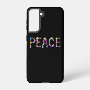 Coque Samsung Galaxy Déclaration d'unité de paix et d'amour Typograph