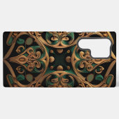 Coque Samsung Galaxy Décoration Motif en bronze vert (Verso Horizontal)