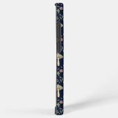 Coque Samsung Galaxy Deep Navy Fungi Seamless Pattern Moody (Côté droit)