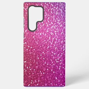 Coque Samsung Galaxy Dégradé de paillettes hexagonales arc-en-ciel