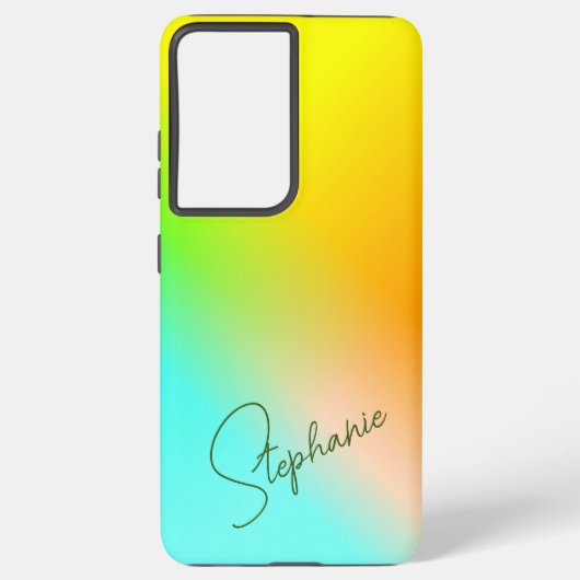 Coque Samsung Galaxy Dégradé multicolore (Verso)